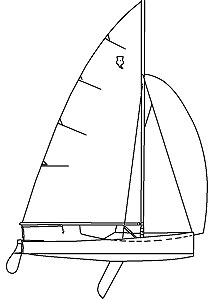Thistle sailboat illustration